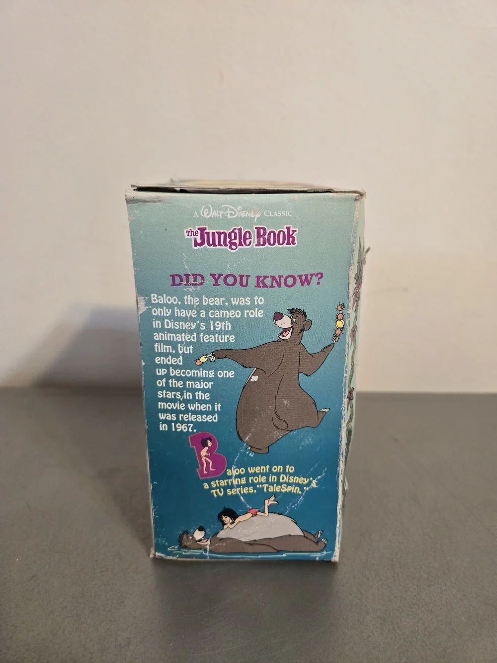 Vintage 1994 Walt Disney Classics Collector's Series The Jungle Book Plastic Cup